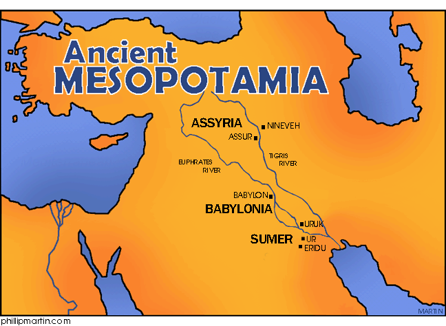 mesopotamia map