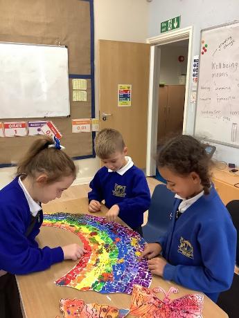 y2 making rainbow